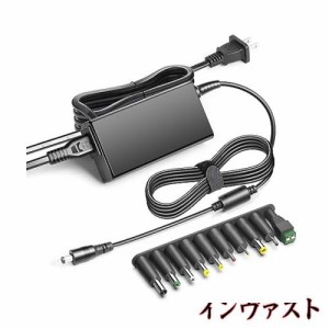 KFD 【汎用電源】12V5A 汎用 ACアダプター + 10種DCプラグアダプター 監視カメラ LED テープライト ビデオカメラ用 12V DCアダプター 電