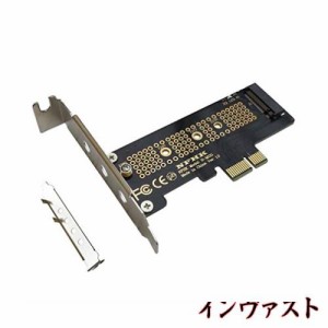 ALIKSO M.2 NGFF PCIe x2 x4 (AHCI＆NVMe) SSD → PCIe x1 変換アダプタ コネクタ ホストコントローラ拡張カード デスクトップ対応 ロー