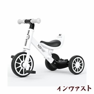 XJD 3 in 1 子ども用三輪車 子供 幼児用 こども自転車 キッズバイク 10ヶ月−3歳 乗用玩具 に向け 多機能 ペダルなし自転車 ランニングバ