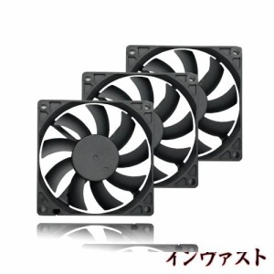 PANO-MOUNTS PCMINIケースファンPWMファン CPUファン8cm 15mm薄型ファン 静音 2200rpm 3個いり