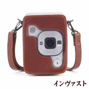 富士FUJIFILM instax mini LiPlay インスタントカメラ専用ケース 保護カバー カメラケース 全面保護 PUレザー 傷つけ防止 ショルダースト