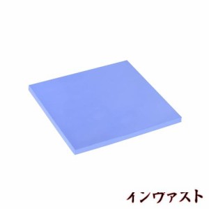 uxcell 熱伝導パッド 高熱伝導シリコンシート 放熱パッド 柔軟 CPU冷却用 100mm x100mm x5mmヒートシンク クールブルー