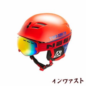 Natuway スキー スノーボード ヘルメット キッズ ユース用 スノー ヘルメット 年齢 5-12 ヘッドサイズ50-55cm…