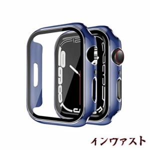 【2枚】YUGYUG for Apple Watch ケース 49mm 45mm 44mm 41mm 40mm 対応 Apple Watch カバー Series SE2/SE/6/5/4 44mm 日本旭硝子材 二重