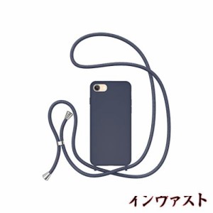 UEEBAI ショルダー ケース iPhone？SE3？5G/iPhone？7/iPhone？8/iPhone？SE2 用 ケース ストラップ付きケース リキッドシリコンフォンケ