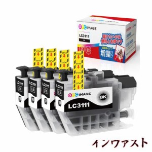 GPC Image LC3111-4PK ブラザー 用 インク lc3111 純正と併用可能 brother 用 LC3111BK 4本 大容量タイプ インクカートリッジ LC3111 プ