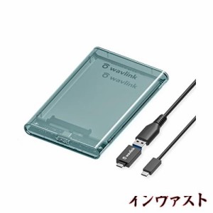 WAVLINK USB 3.2 Gen 2 10Gbps 2.5”HDDケース SSDケース 2.5インチHDDエンクロージャ SATA3.0から SATA 10Gbps ケース 最大4TB I/II/III