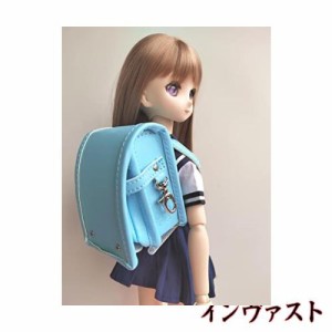 ドール用ランドセル3分4分通用制服鞄通学バッグスクールバッグ (ブルー)