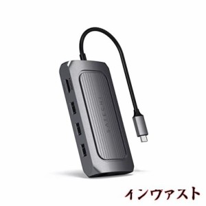 Satechi USB4 マルチ USBCハブ 9in1 PD充電 イーサネット 最大8K HDMI (MacBook Pro/Air2018以降/M1/M2対応)