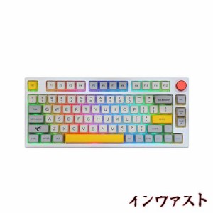 EPOMAKER Theory TH80 Pro 75% ホットスワップ対応 RGB 2.4Ghz/Bluetooth 5.0/ 有線 メカニカル ゲーミング キーボード MDA PBTキーキャ