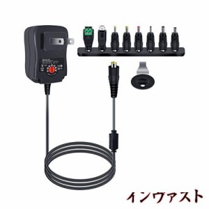 12W ACアダプター ユニバーサルAC DCアダプタ 3V 4.5V 5V 6V 7.5V 9V 12V家庭用 電源アダプタ マルチacアダプター 8個の選択可能なアダプ