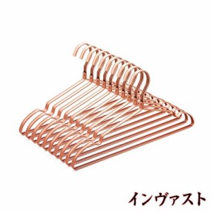 Amber Home 超軽いアルミハンガー アルミニウム製 ゴールドハンガー クローゼット 収納 衣類 洋服 スーツ Tシャツ ジャケット コート ド