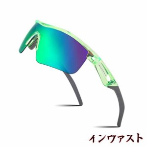 Feisedy キッズ スポーツ サングラス 子供用 偏光 レンズ UVカット TR90超軽量 サングラス ゴルフ ジョギング 野球 バス 釣り 自転車 サ