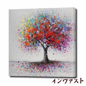 アートパネル 樹木 自然 W60cm H60cm 正方形 大型 アートフレーム 絵画 キャンバス 額付き パネルアート ポップアート モダンアート 壁掛