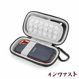 Yinke ケース SanDisk SSD/SanDiskポータブルSSD Portable Extreme PRO外付に対応 サンディスク 専用保護収納携帯用（グレー）