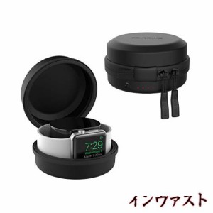 Smatree Apple Watch 充電器 Apple Watch SE/Series 8/Series 7/6/5/4/3/2/1用充電スタンド Apple Watch ケース 収納しながら充電でき 持