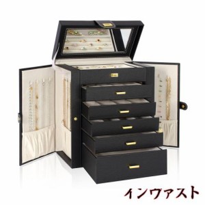 ジュエリーボックス ジュエリー収納 6段 jewelry box 鏡付き アクセサリーボックス ジュエリーボックス ジュエリー収納 ジュエリーケース