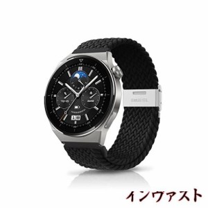 AiMaoo 22mm バンド Xiaomi Watch S1/Xiaomi Watch S1 Active/Mi Watch 対応 編組 ナイロン ストラップ スポーツバンド 伸縮性 交換バン