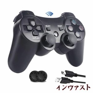 PS3 コントローラー【2022アップグレード版】DUALSHOCK3用 コントローラー Bluetooth 振動機能 ワイヤレス ゲームパッド USB ケーブル PS