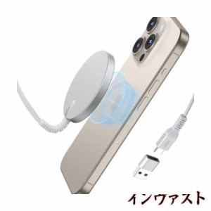 【2023改良型】ESR HaloLock ミニワイヤレス充電器 MagSafe充電器 マグネット式 iPhone15/15Plus/15Pro/15Pro MaxとiPhone14/13/12シリー