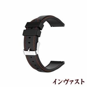 [SHEAWA] Xiaomi Mi Watch用バンド ベルト 交換バンド シリコン 交換ベルト スポーツバンド アクセサリー (ブラック)