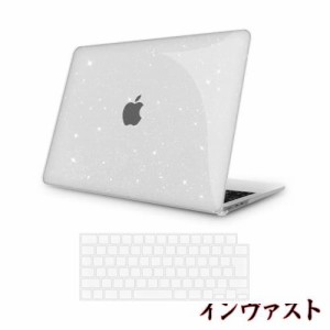 【M2 チップ搭載 キラキラ星 透明 特別版】MOTOJI MacBook Air 13.6 用 ケース カバー 2022年発売 M2チップ搭載 モデル おしゃれ 人気 か