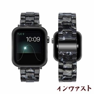 BinGeLi コンパチブル Apple Watch バンド 樹脂ベルト軽量 防水 アップルウォッチ バンド 腕時計ベルト ステンレス留め金 iwatch SE seri