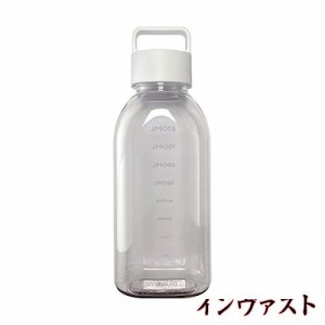 WEMUG ウォーターボトル 1000ml 水筒 (超軽量・シリコンなしで高密閉) スポーツボトル Giant クリア