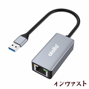 atolla Switch 有線LANアダプター USB LAN 変換アダプター USB To RJ45 1Gbps高速通信 USB3.0 LANアダプター ギガビットイーサネット LAN