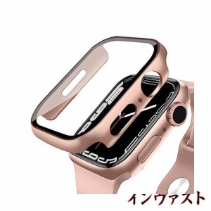 【2枚セット】ANYOI 対応 Apple Watch ケース Series SE2/SE/6/5/4 44mm アップルウォッチ 保護 カバー ガラスフィルム 一体型 アップル