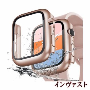 LIRUWECH Apple Watch 用 防水ケース 41mm-45mm アップルウォッチ第9/8/7世代 用 カバー 一体型 PC素材 全面保護 超薄型 装着簡単 耐衝撃