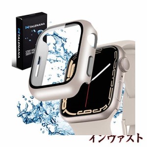 TALENANA Apple Watch 用 防水ケース series6/SE/5/4 44mm アップルウォッチ保護カバー ガラスフィルム 一体型 防水 防塵 PC素材 タッチ