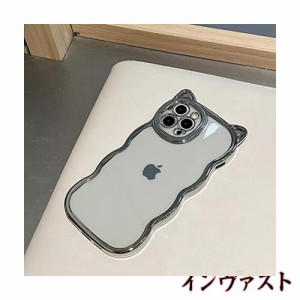 Kodani iPhone14 Plus ケース 対応 カバー iPhoneケース かわいい 3D ネコ耳 猫柄 ネコ韓国 キャラクター お洒落 おしゃれ アニメ 可愛い