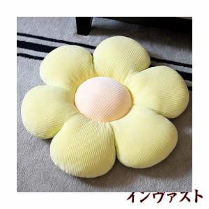 YMR 座布団 おしゃれ 花 クッション チェアパッド 高反発 座布団 可愛い 丸い 厚め 抱き枕 柔らかい 四季通用 両面使用可能 オフィス 家