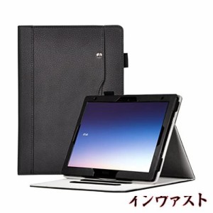 NTT Docomo dtab d-51C ケース [Gosento] 10.1インチ 2022新型 耐久性 全面保護 PUレザー dtab d-51C カバー [STブラック]