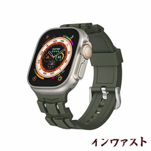 [Suitisbest] コンパチブル Apple watch バンド 49mm 45mm 44mm 42mm アップルウォッチバンド 交換用 シリコンベルト Apple watch スポー