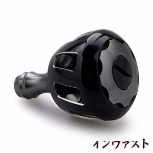 HEIGHTEN 32mm リール ハンドル ノブ シマノ ダイワ 通用 (Shimano Type A) (Daiwa Type S)用 Wheel Series (ガンメタル＆ブラック) (513