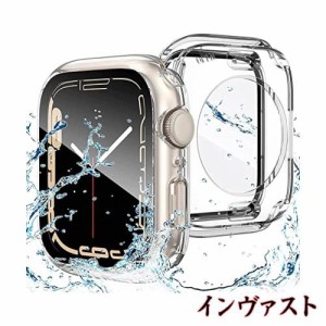 【2023強化版】AMAPC for Apple Watch ケース 360度全面防水 バンド 水泳・スポーツ専用 ガラスフィルム 一体型 apple watch 用 カバー 3