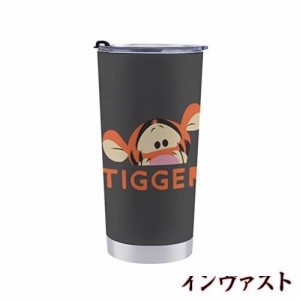 ティガー くまのプーさん マグカップ コーヒーカップ コンビニカップ 蓋付き 持ち運び 600ml 直接ドリップ ステンレス製 ストロー キャラ