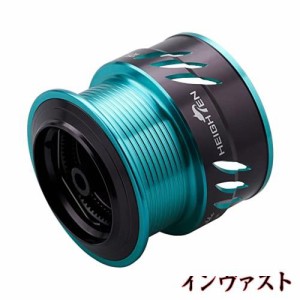 HEIGHTEN リール スプール ダイワ DAIWA エメラルダス MX2508 替えスプール スピニングリール 用 (ターコイズ＆ブラック) (623)