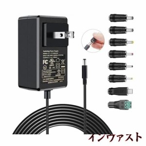 GuanTing【PSE認定品】汎用ACアダプター 12V 3A 電源アダプター 36W 充電器 DC12V LEDテープライト 監視カメラ給電用 dcアダプター イン