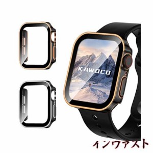 【2枚セット】Kawoco アップルウォッチ 防水 カバー 保護 iWatch 44mm SeriesSE SeriesSE2 Series6 Series5 Series4 直角エッデザイン ap