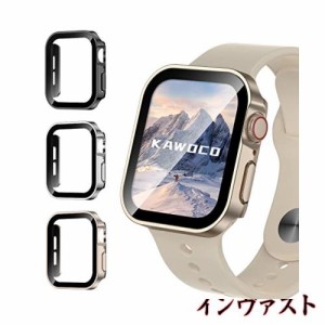 【3枚セット】Kawoco アップルウォッチ 防水 カバー 保護 iWatch 40mm SeriesSE SeriesSE2 Series6 Series5 Series4 直角エッデザイン ap