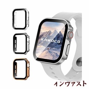 【3枚セット】Kawoco アップルウォッチ 防水 カバー 保護 iWatch 40mm SeriesSE SeriesSE2 Series6 Series5 Series4 直角エッデザイン ap