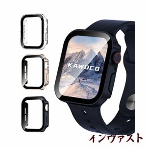 【3枚セット】Kawoco アップルウォッチ 防水 カバー 保護 iWatch 44mm SeriesSE SeriesSE2 Series6 Series5 Series4 直角エッデザイン ap