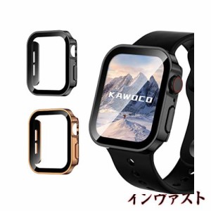 【2枚セット】Kawoco アップルウォッチ 防水 カバー 保護 iWatch 44mm SeriesSE SeriesSE2 Series6 Series5 Series4 直角エッデザイン ap