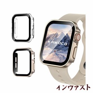 【2枚セット】Kawoco アップルウォッチ 防水 カバー 保護 iWatch 40mm SeriesSE SeriesSE2 Series6 Series5 Series4 直角エッデザイン ap