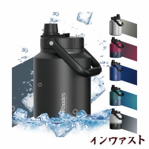 キャンプ 水筒 2リットル 1.5リットル, ステンレスボトル, 魔法瓶,大容量, 直飲み ウォータージャグ, 保温 保冷, 真空二重構造 炭酸 漏れ