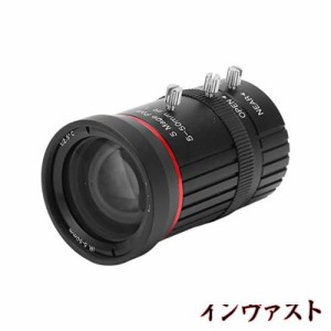 5 〜 50mm C マウント ズーム レンズ、5MP 産業用カメラ レンズ、手動絞りズーム F1.6 手動フォーカス 産業用カメラ用手動ズーム レンズ