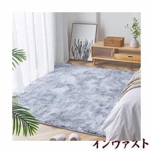 Topfinel カーペット 1畳 120x160cm グレー 滑り止め 極厚 カーペット クリーナー 付き 防音カーペット ラグ カーペット 北欧